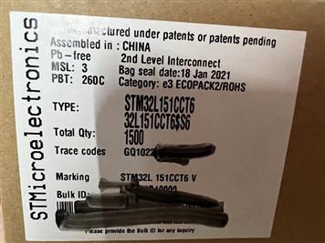 STM32L151CCT6 Product Pictures